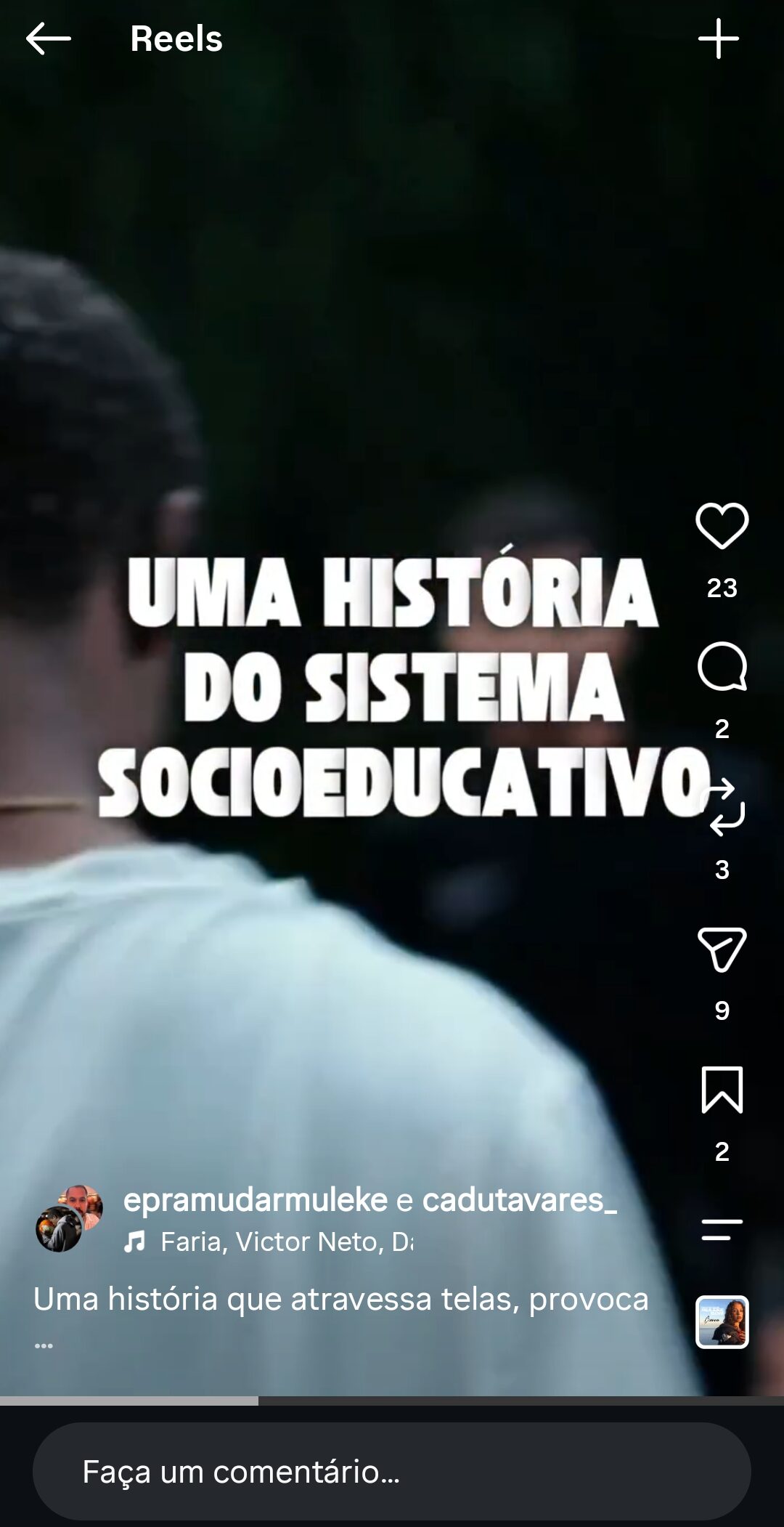 Conteúdo audiovisual para redes sociais